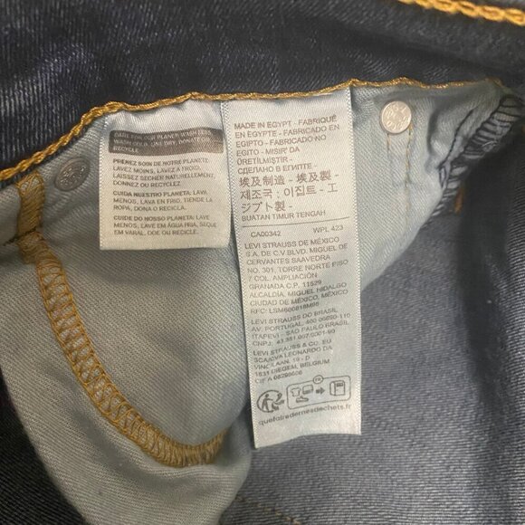 Levi’s 511 Slim Fit Jeans W29 L30 Dark Wash Stretch Denim - Picture 9 of 10